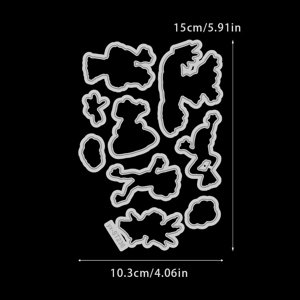 Lotus Pond Frog Dies & Stamps Set