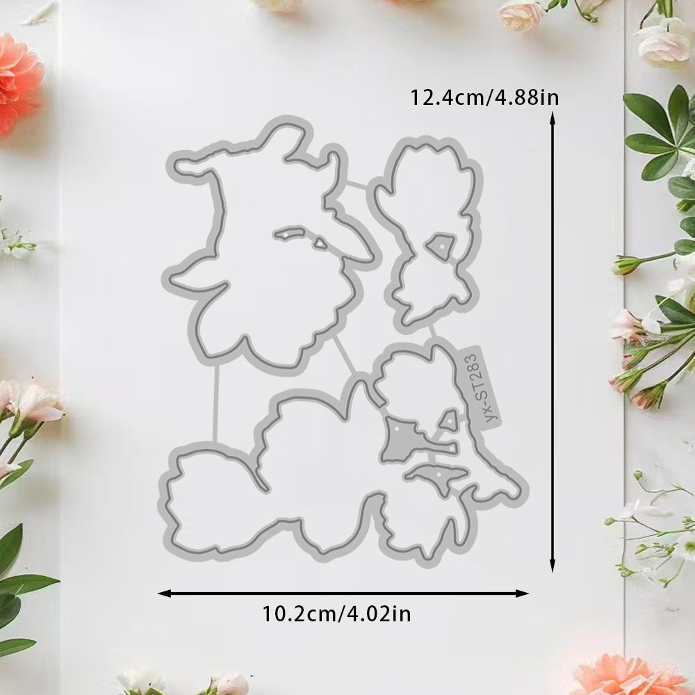 Beautiful Magnolia Dies & Stamps Set