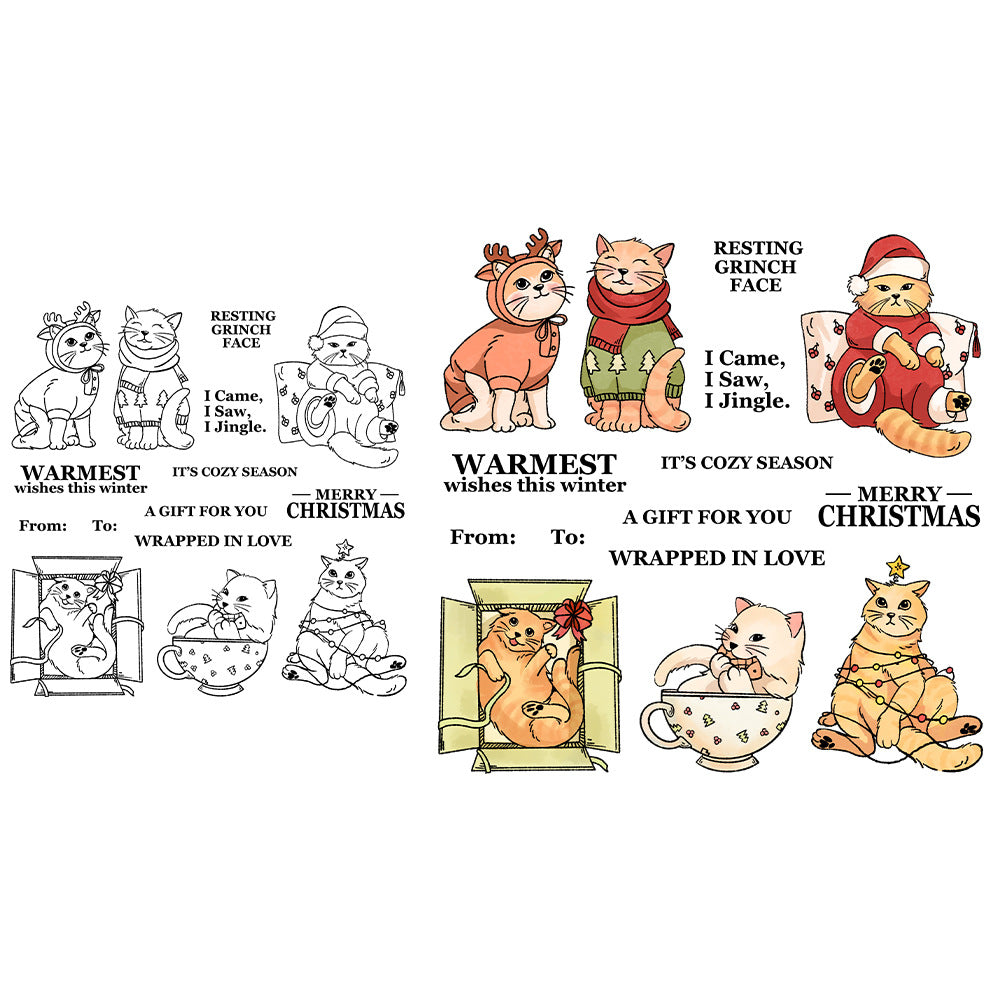 Sweater Kitten Dies & Stamps Set