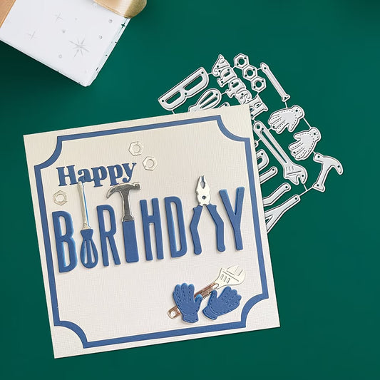 Birthday Cards Metal Cutting Dies