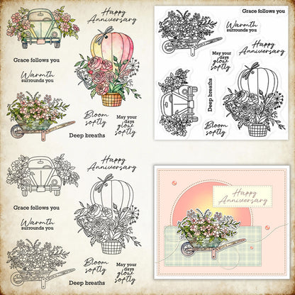 Floral Elements Clear Stamps