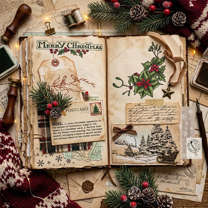 Christmas Series DIY Decorative Journal Clear Stamps