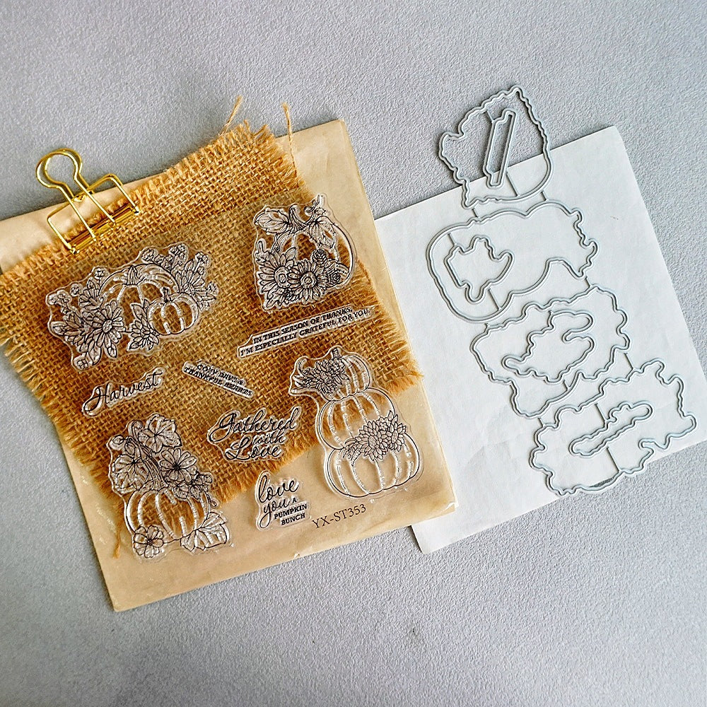 Autumn Pumpkin Dies & Stamps Set