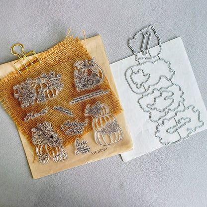 Autumn Pumpkin Dies & Stamps Set