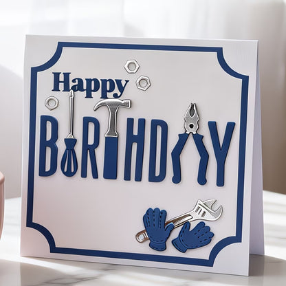 Birthday Cards Metal Cutting Dies