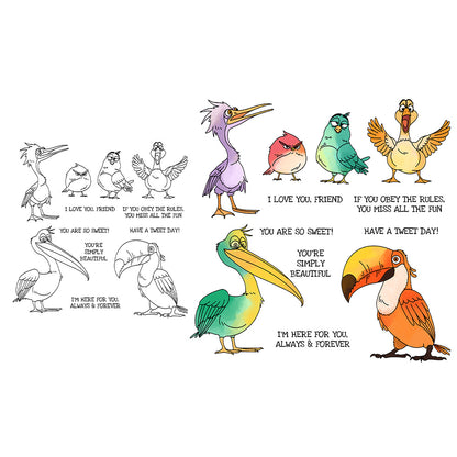 Cute Birds Dies & Stamps Set