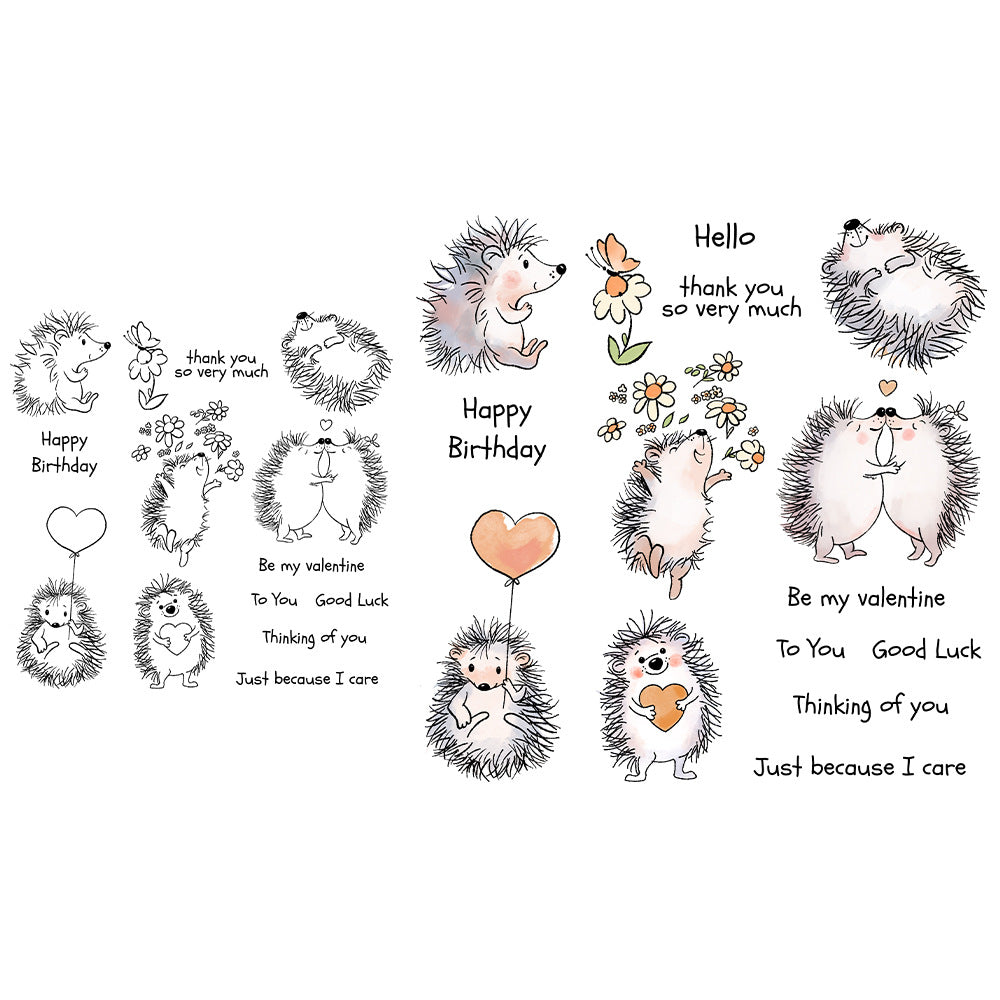 Cute Hedgehog Dies & Stamps Set