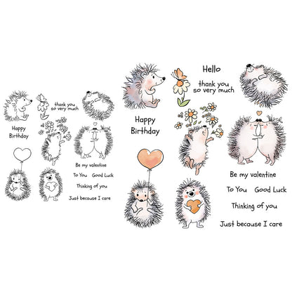 Cute Hedgehog Dies & Stamps Set