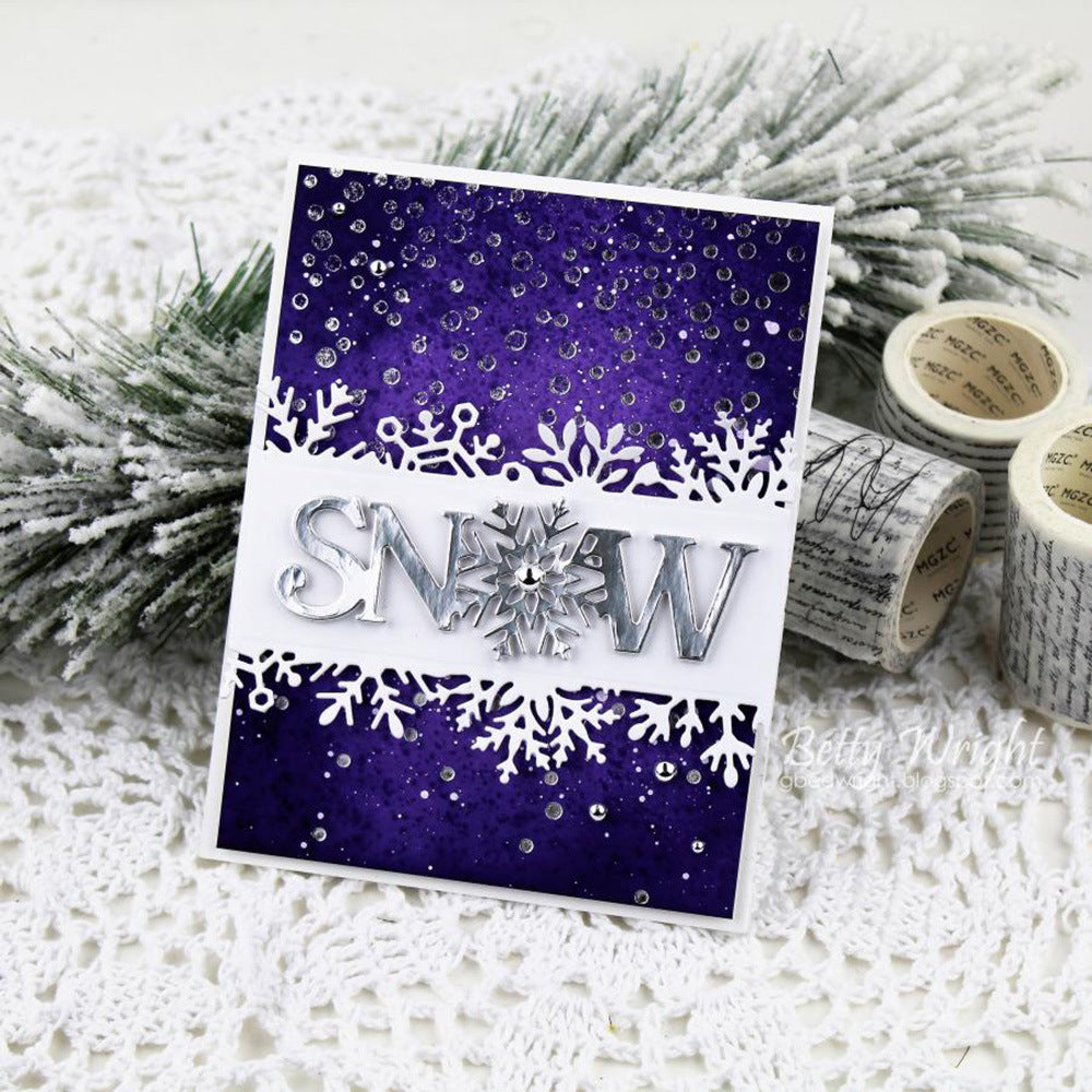 Snow Words Metal Cutting Dies