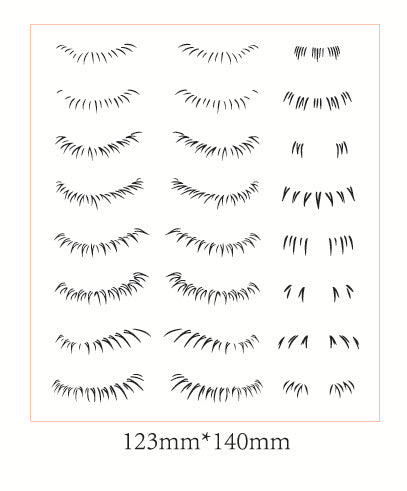 Eyelash Clear Stamps