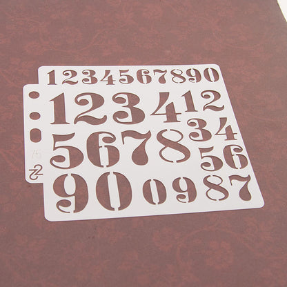 Number DIY Hollow Stencil