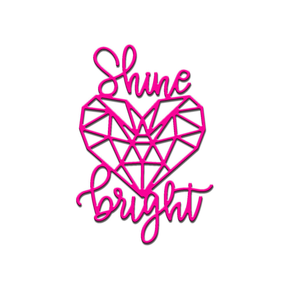 Shine Bright Geometric Heart Metal Cutting Dies