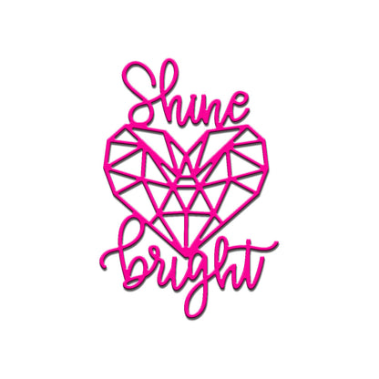 Shine Bright Geometric Heart Metal Cutting Dies