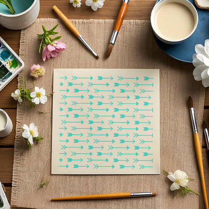Arrow Pattern DIY Painting Hollow Stencil