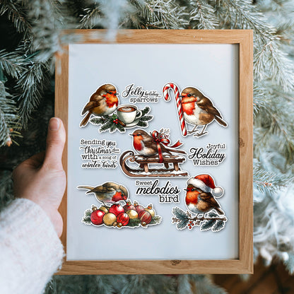 Christmas Birds Clear Stamps