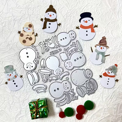 Cute Snowmen Metal Cutting Dies