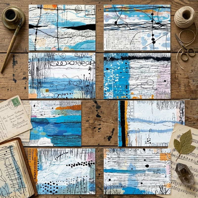A5 Abstract Graffiti Journal Scrapbook Paper