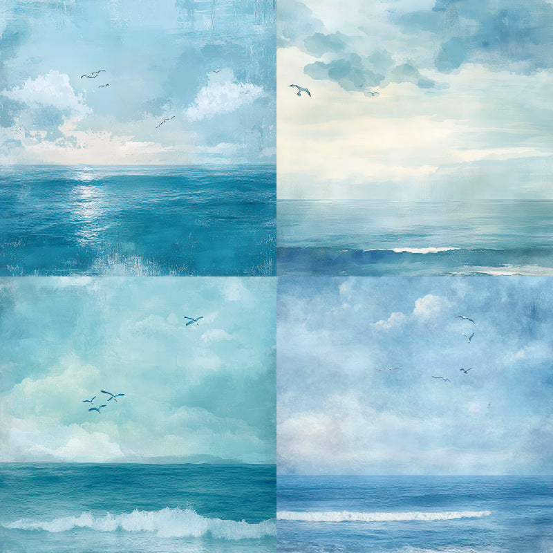 24PCS 6" Coastal Breeze Scrapbook Paper & Cardstock