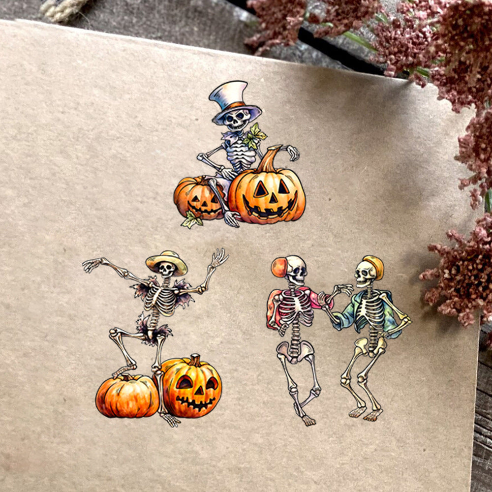 Halloween Dancing Skeleton Dies & Stamps Set