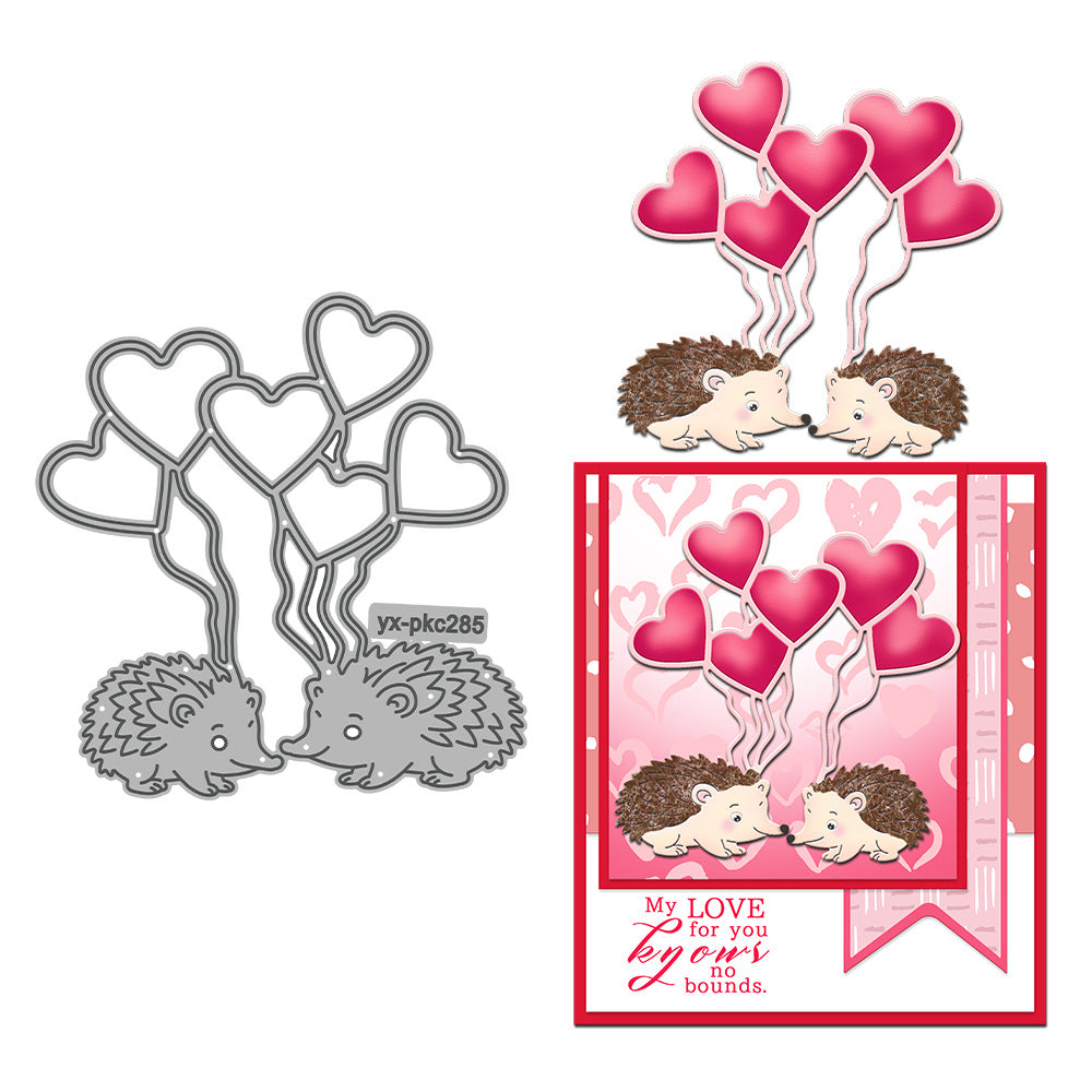 Valentine's Day Little Hedgehog Metal Cutting Dies