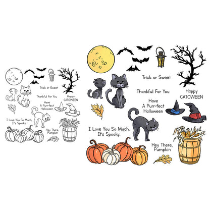 Halloween Cat Clear Stamps