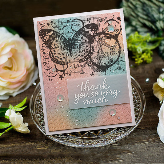 Butterfly Decoration DIY Scrapbook Clear Stamps