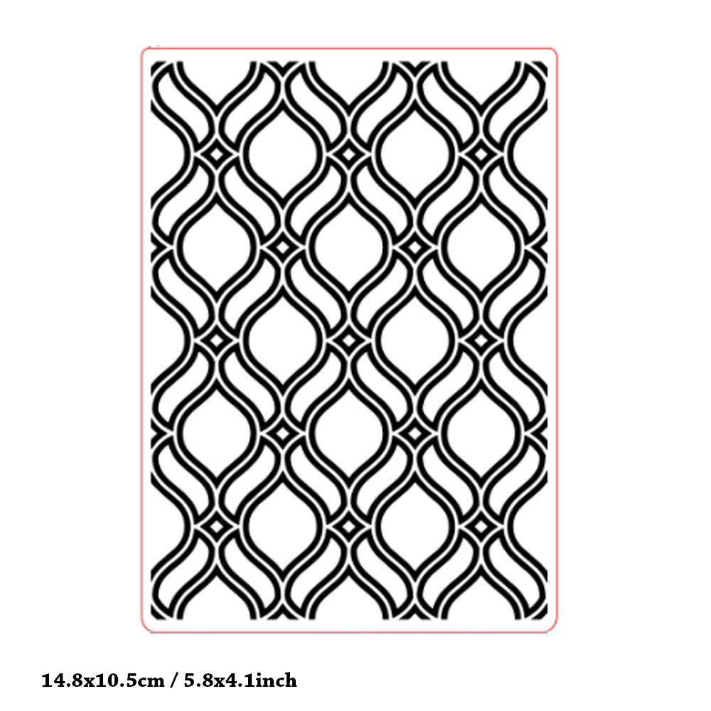 Background Frame Plastic Embossing Folder