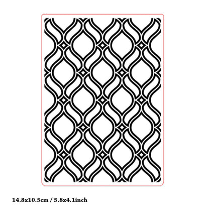 Background Frame Plastic Embossing Folder