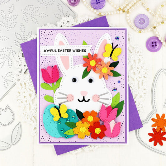 Easter Bunny Head Metal Cutting Dies