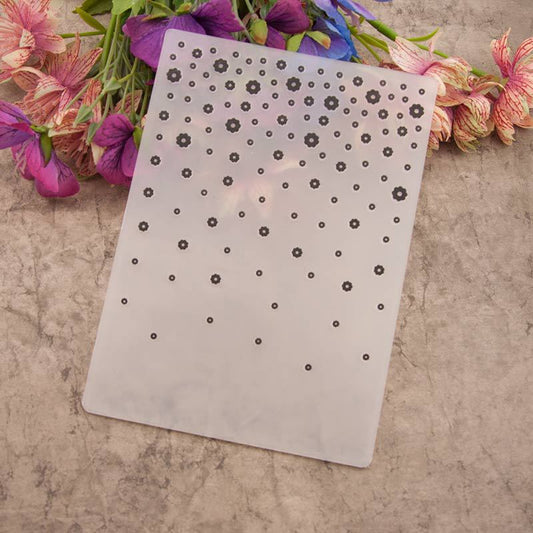 Flower Pattern Plastic Embossing Folder