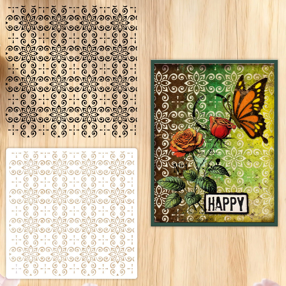 1 PC Decorative DIY Painting Hollow Stencil