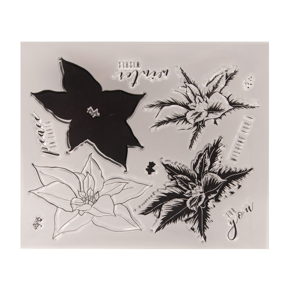 Beautiful Flower DIY Scrapbook Clear Stamps