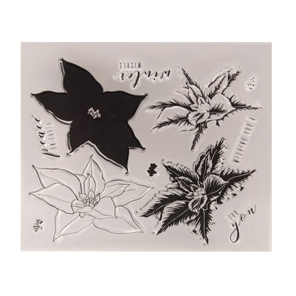 Beautiful Flower DIY Scrapbook Clear Stamps