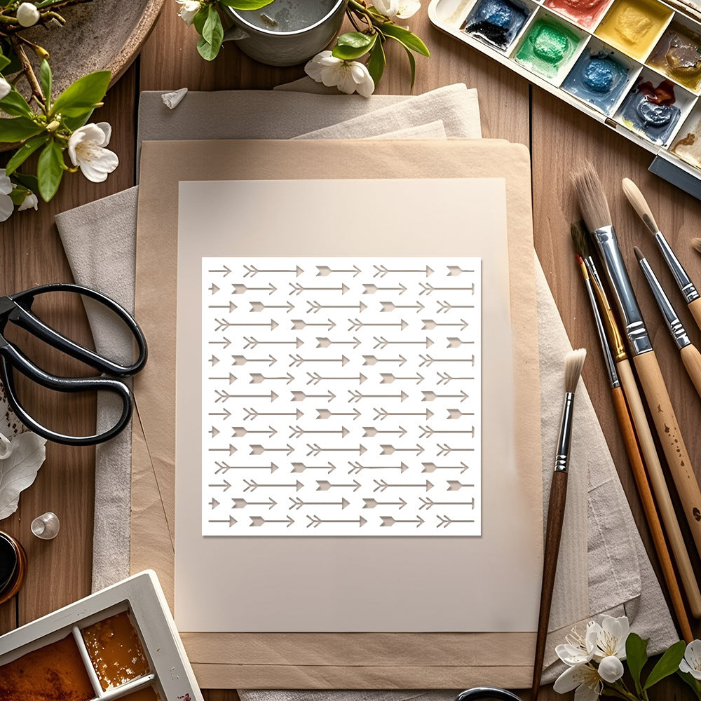 Arrow Pattern DIY Painting Hollow Stencil