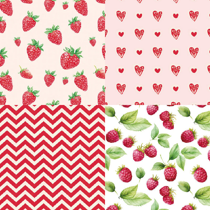 24PCS 6" Cherries The Cuttest Scrapbook Paper & Cardstock