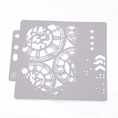 Clock Pattern Hollow Stencil