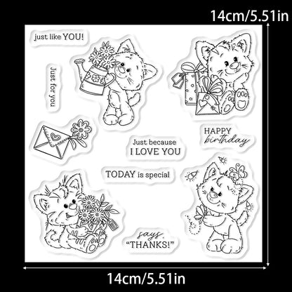 Happy Kitten Dies & Stamps Set