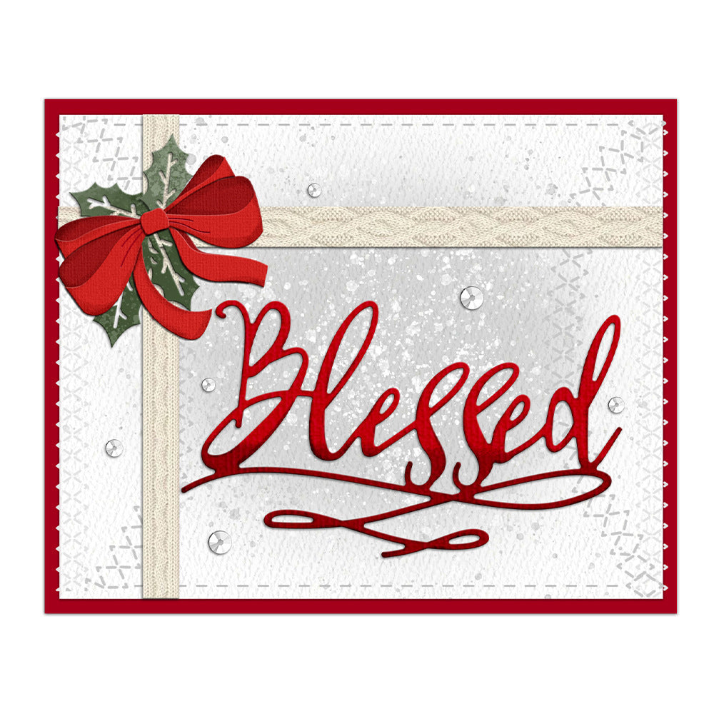 "Blessed" Words Metal Cutting Dies