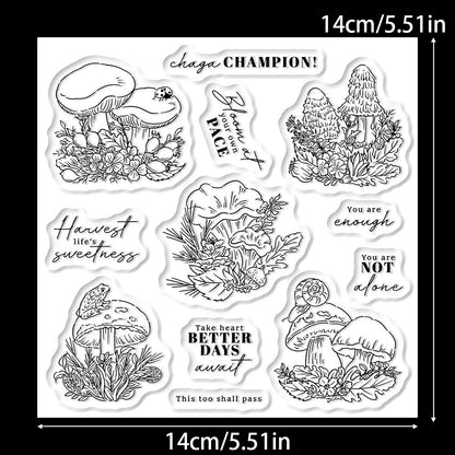Mushroom Combination Clear Stamps