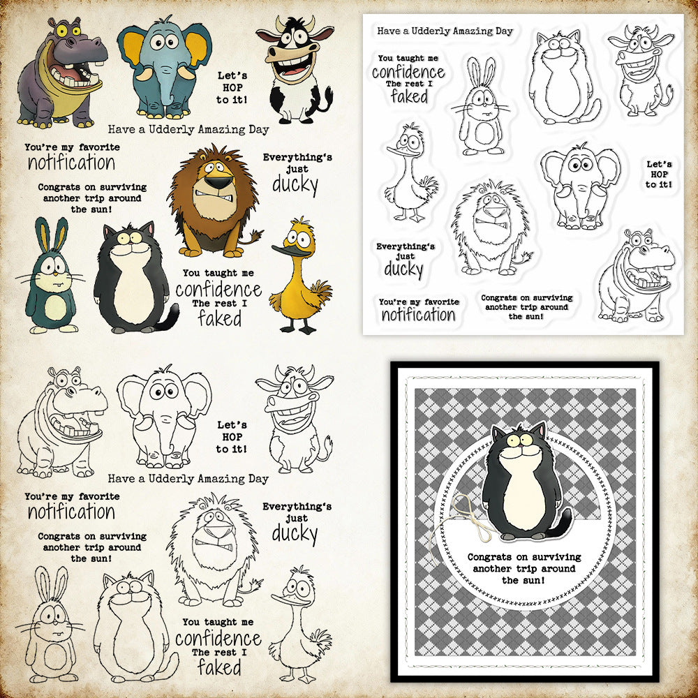 Seven Animals Clear Stamps