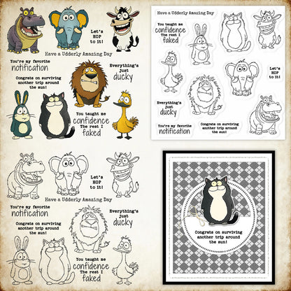 Seven Animals Clear Stamps