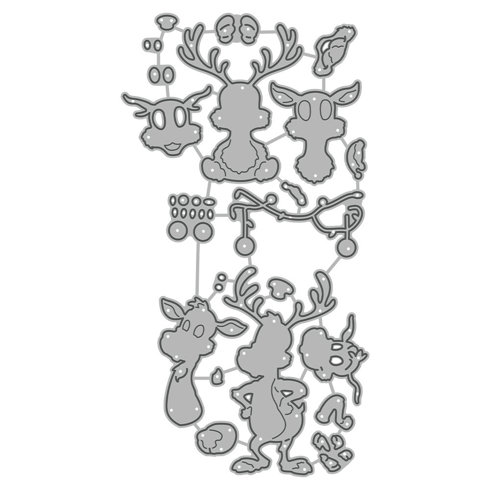 Christmas Reindeer Metal Cutting Dies
