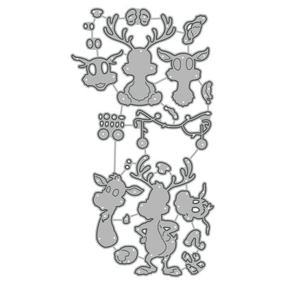 Christmas Reindeer Metal Cutting Dies