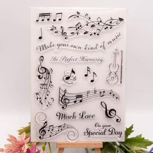 Music Note Clear Stamps