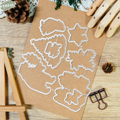 Christmas Theme Dies & Stamps Set