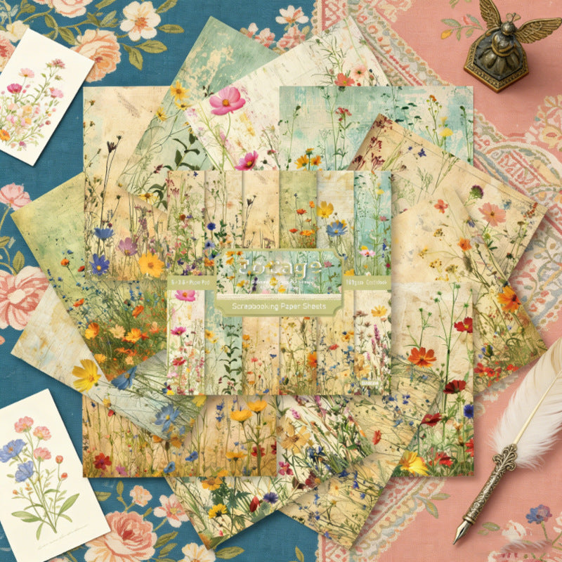 24PCS 6" Forage Scrapbook Paper & Cardstock