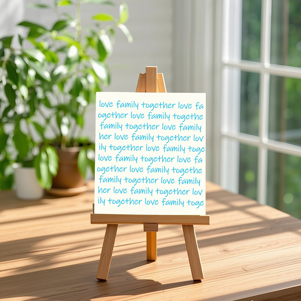 "Love Family Togehter" Words DIY Painting Hollow Stencil