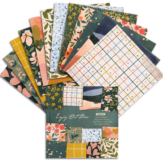 24PCS 6" Enjoy Out Door Scrapbook Paper & Cardstock