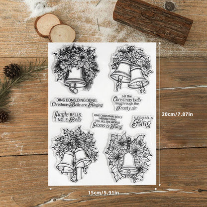 Merry Christmas Bells Clear Stamps