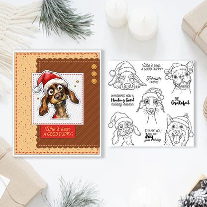 Christmas Dogs Dies & Stamps Set